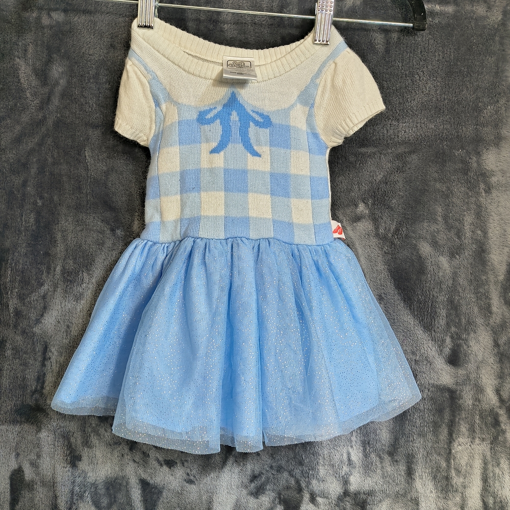 Girls Wizard of Oz Dorothy Blue and White Kids Casual Dress  12 Months